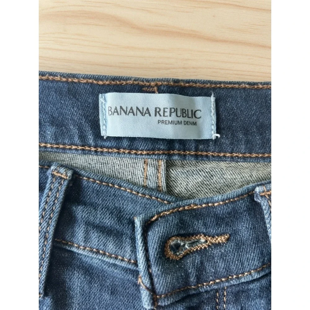 Banana Republic Premium Denim Gothenburg Skinny Jeans Womens 27 Washed Indigo